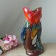 Vintage Vallauris Style Colorful Ceramic Fish Shaped Pitcher