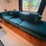 Velvet sofa