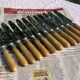 Set of 12 Antique Art Nouveau Table Knives - Tableware
