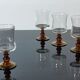 4 verres à vin Luminarc pieds ambrés