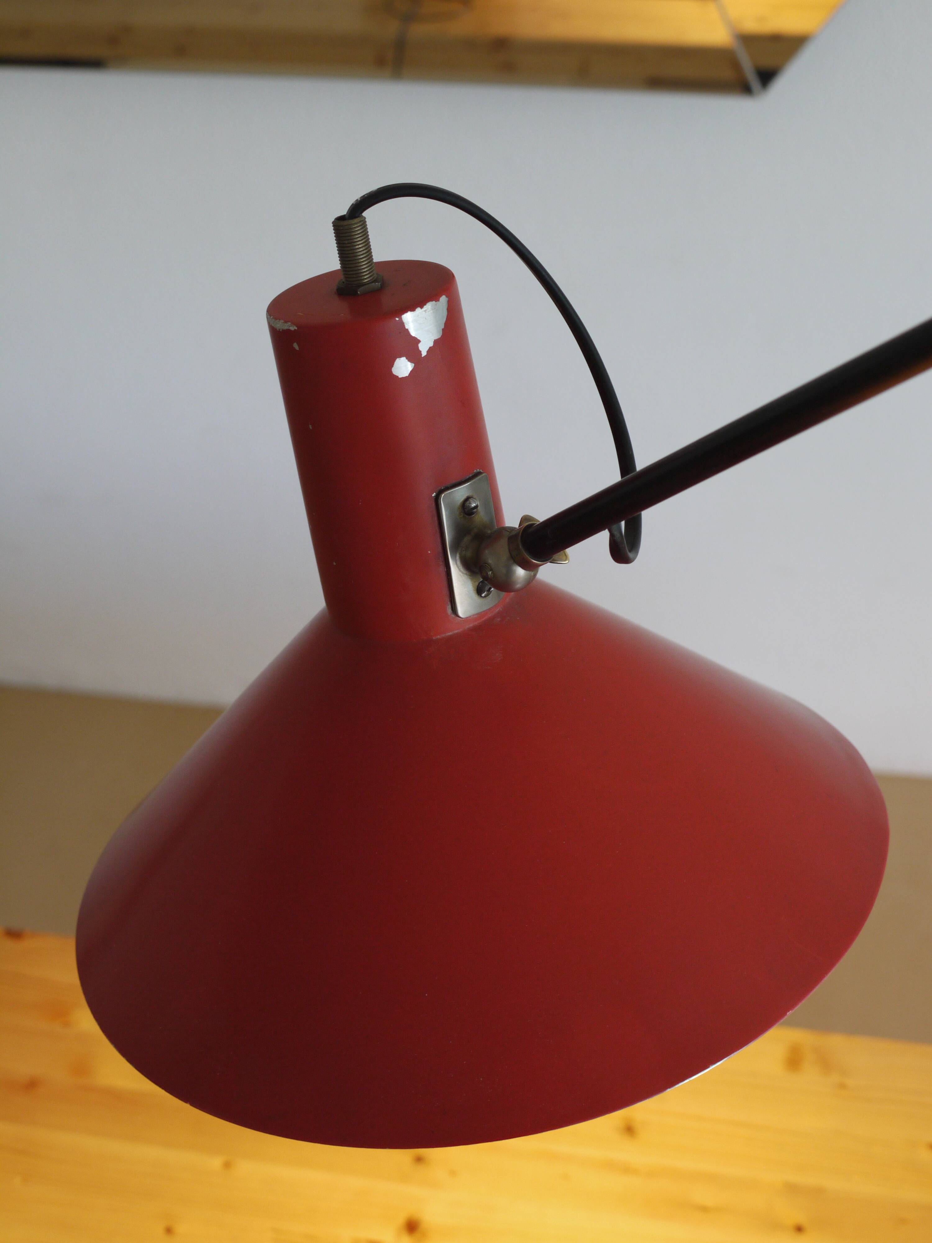 counterbalance ceiling lamp by JJM.Hoogervorst for Anvia. 1950s