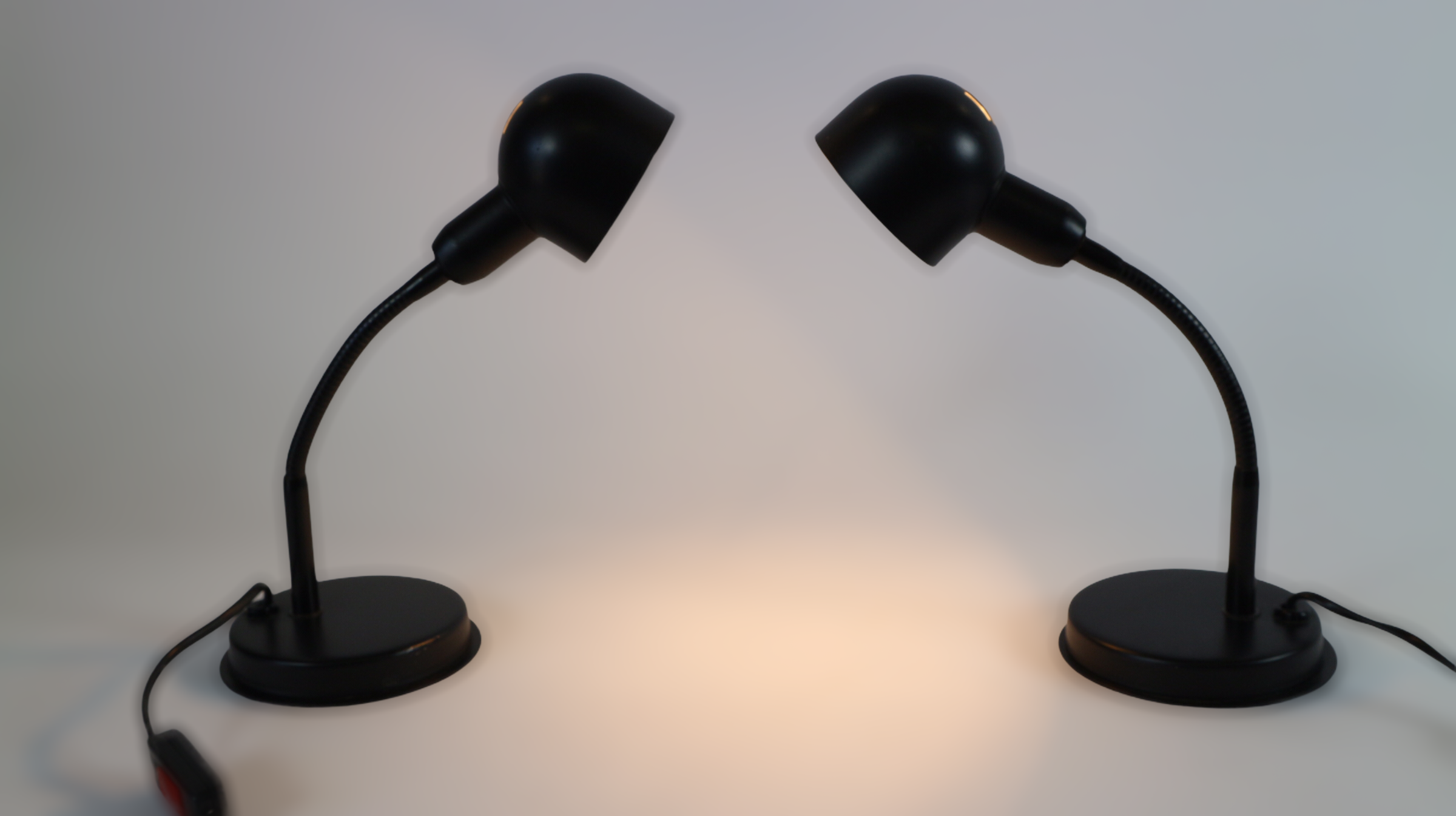 Pair of vintage adjustable bedside lamps, Veneta Lumi