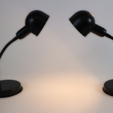 Pair of vintage adjustable bedside lamps, Veneta Lumi