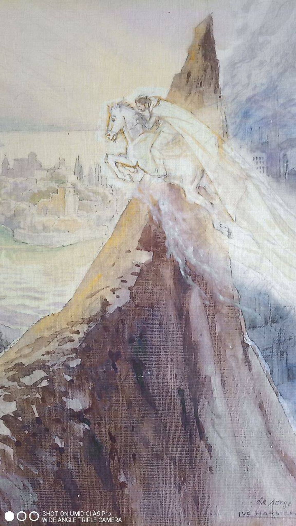 Luc Barbier (1903-1989) aquarelle - 62,5 x 48 cm
