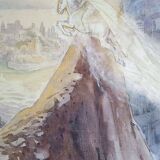 Luc Barbier (1903-1989) watercolor - 62.5 x 48 cm