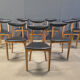 Mid-century Belgian dining chairs, set of 10, 1960s