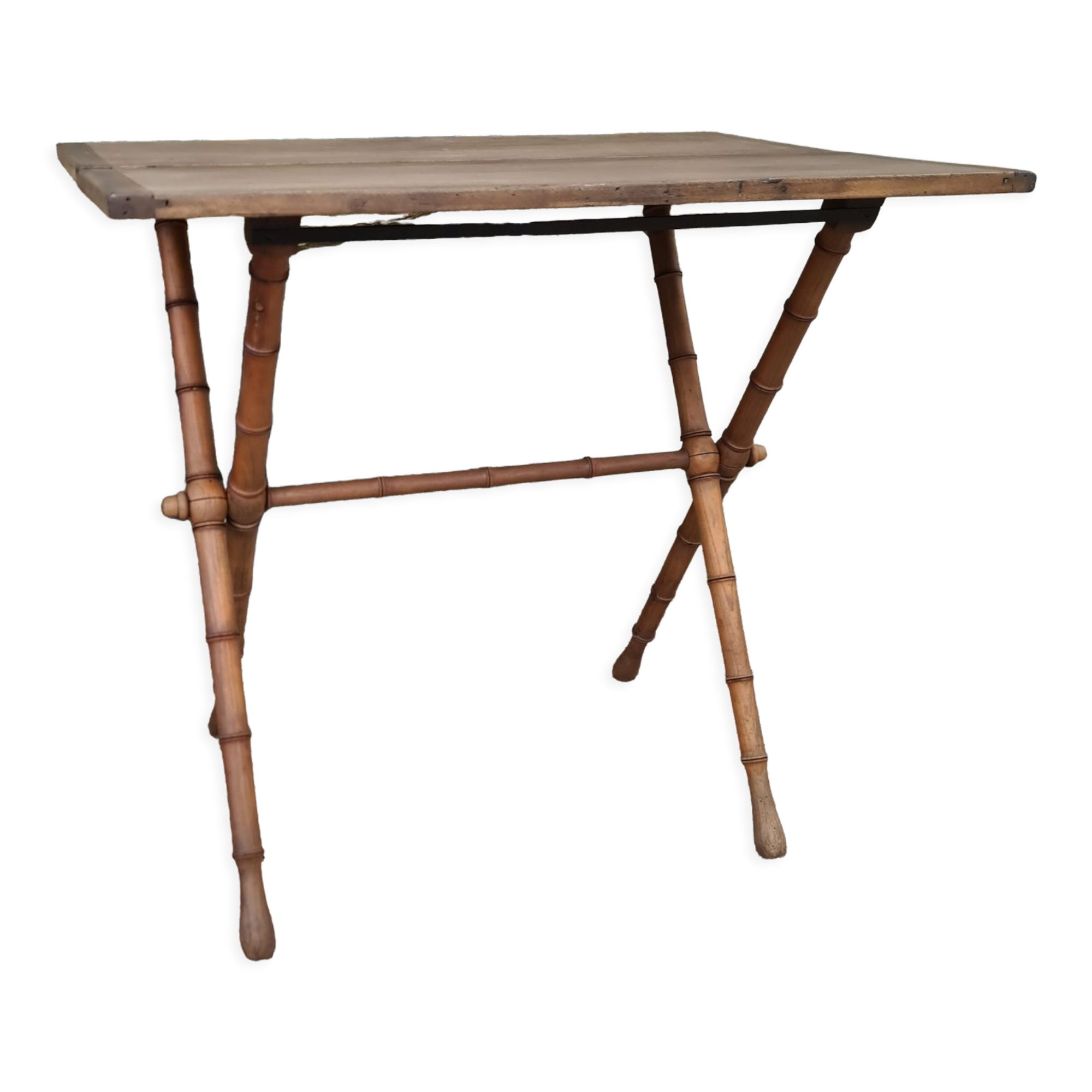 Folding gaming table end 19 th