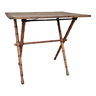 Folding gaming table end 19 th
