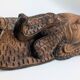 Sculptural Mask Wood - Face & Royal Cobra (Naga) - Tribal Art Indonesia