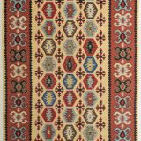 Tissé à la main coloré - Tapis Kilim