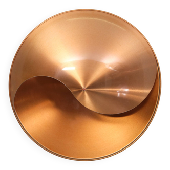 Raak Copper-colored Yin Yang Wall Lamp by Hermian Sneyders de Vogel