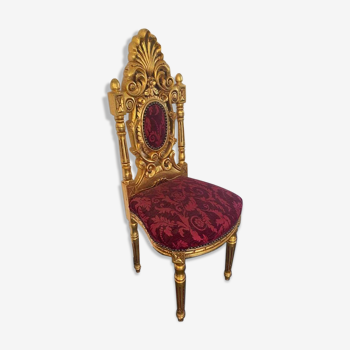 Chaise royale doré