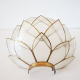 Vintage mother-of-pearl petals sconce