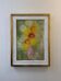 Tableau huile sur toile chrysanthèmes 1965