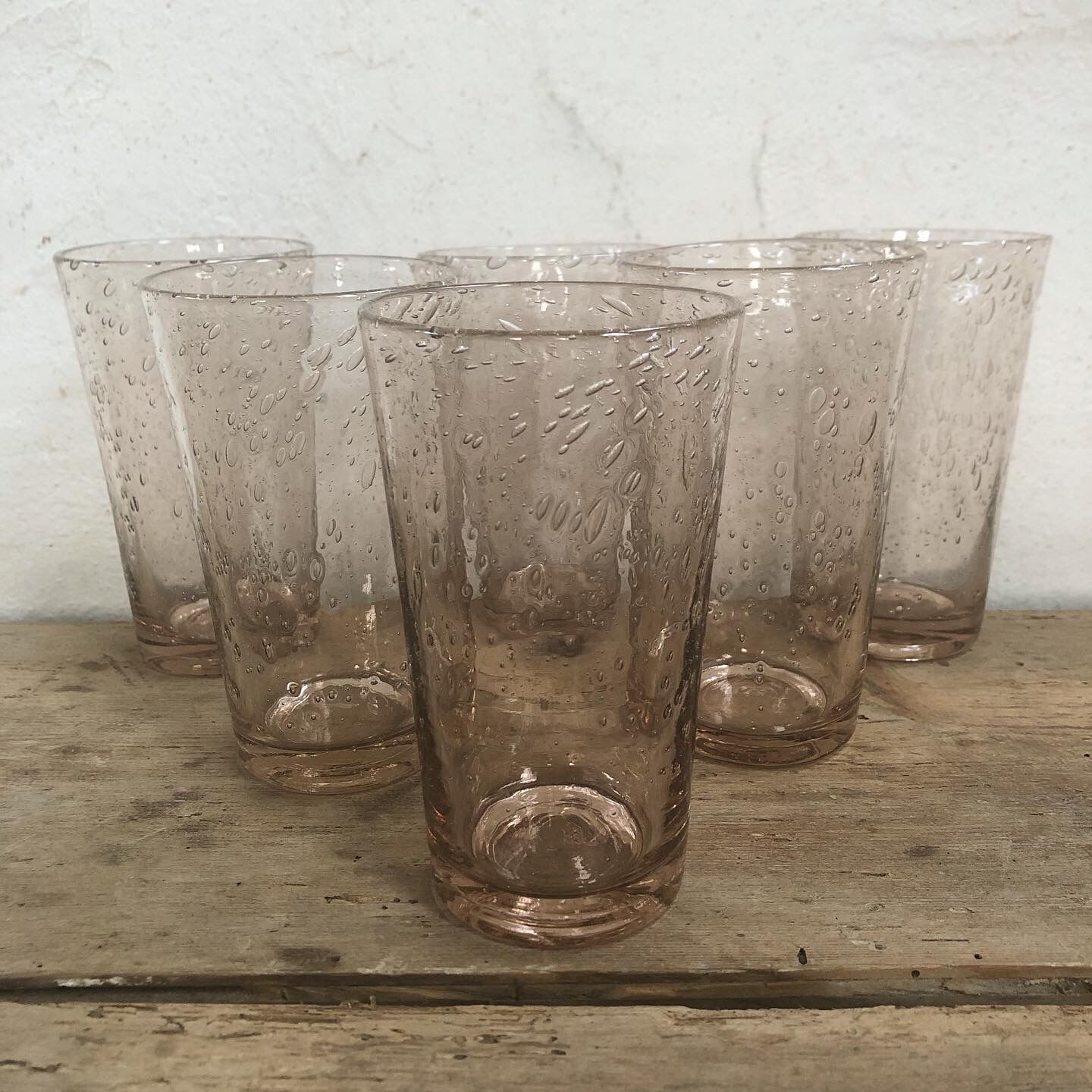 Set of 6 glasses cups of Biot