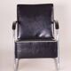 Bauhaus Armchair in Chrome and Leather from Mücke Melder, 1930s