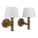 Pair of Scandinavian wall lights from the 1960s.