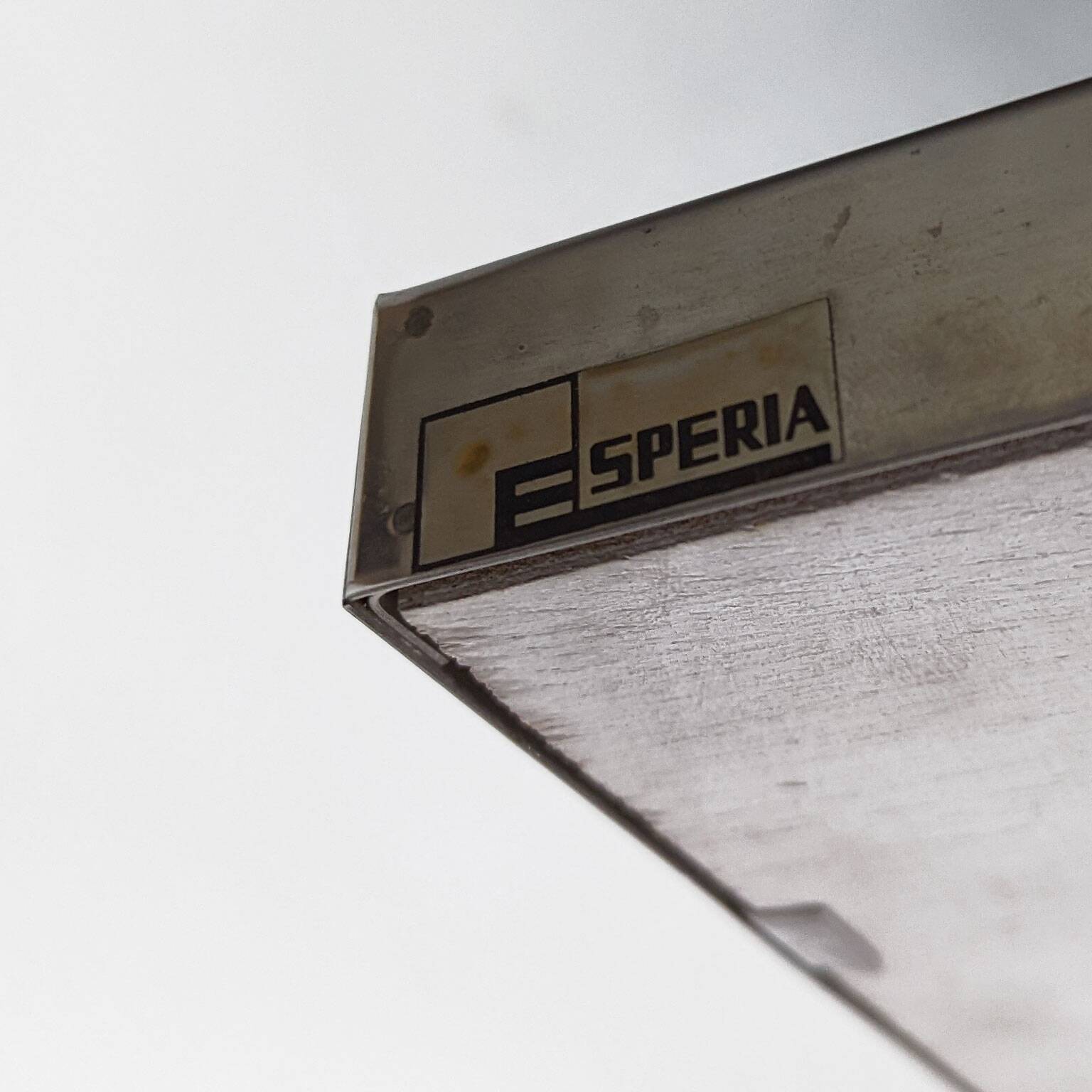 Pair of metal, resin and glass wall lights by Angelo Brotto, circa 1970