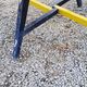 Garden furniture of the 50s coffee table + 2 armchairs compass legs