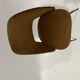 Set of 4 cocktail chairs in ocher velvet