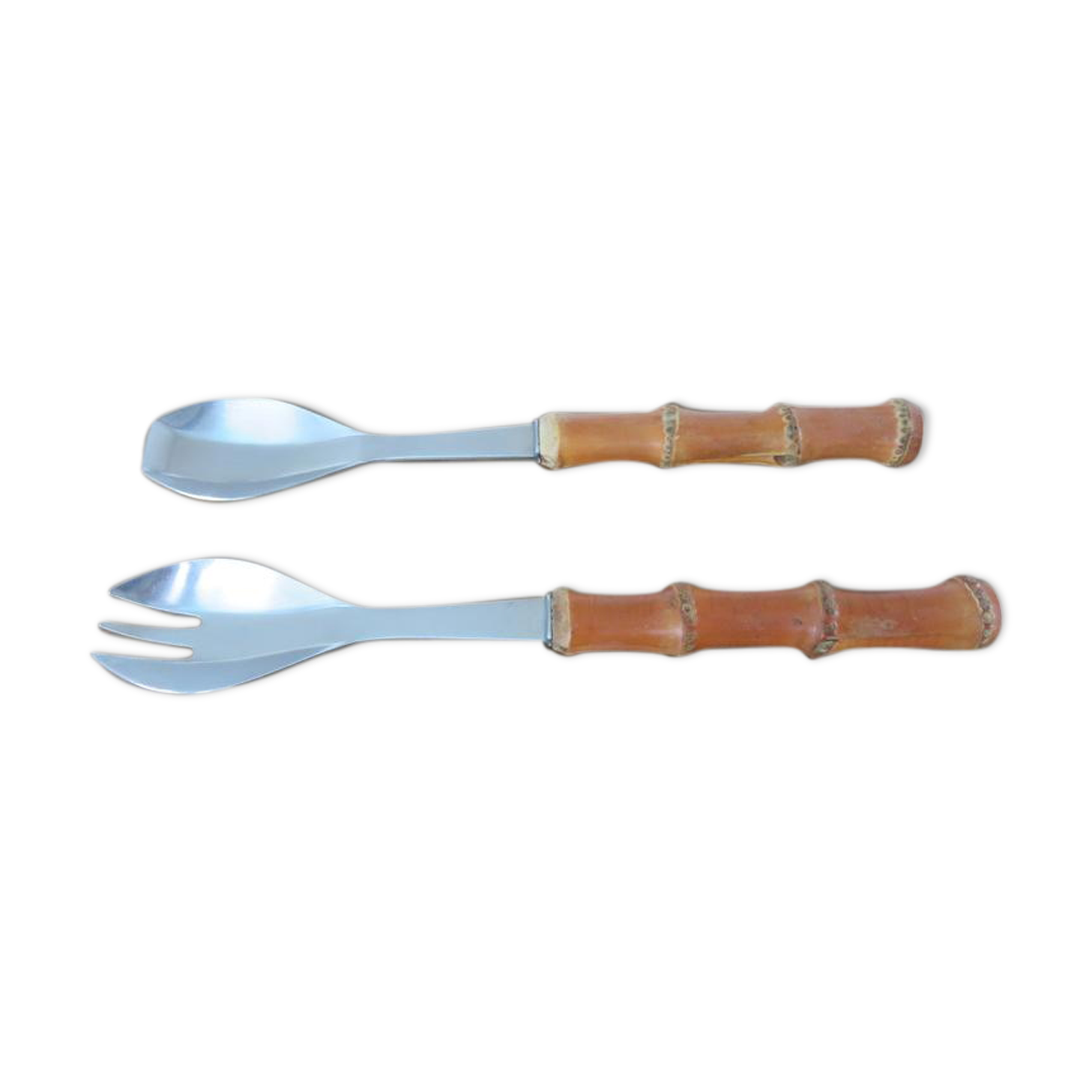 Covered salad sleeves in 70s bamboo