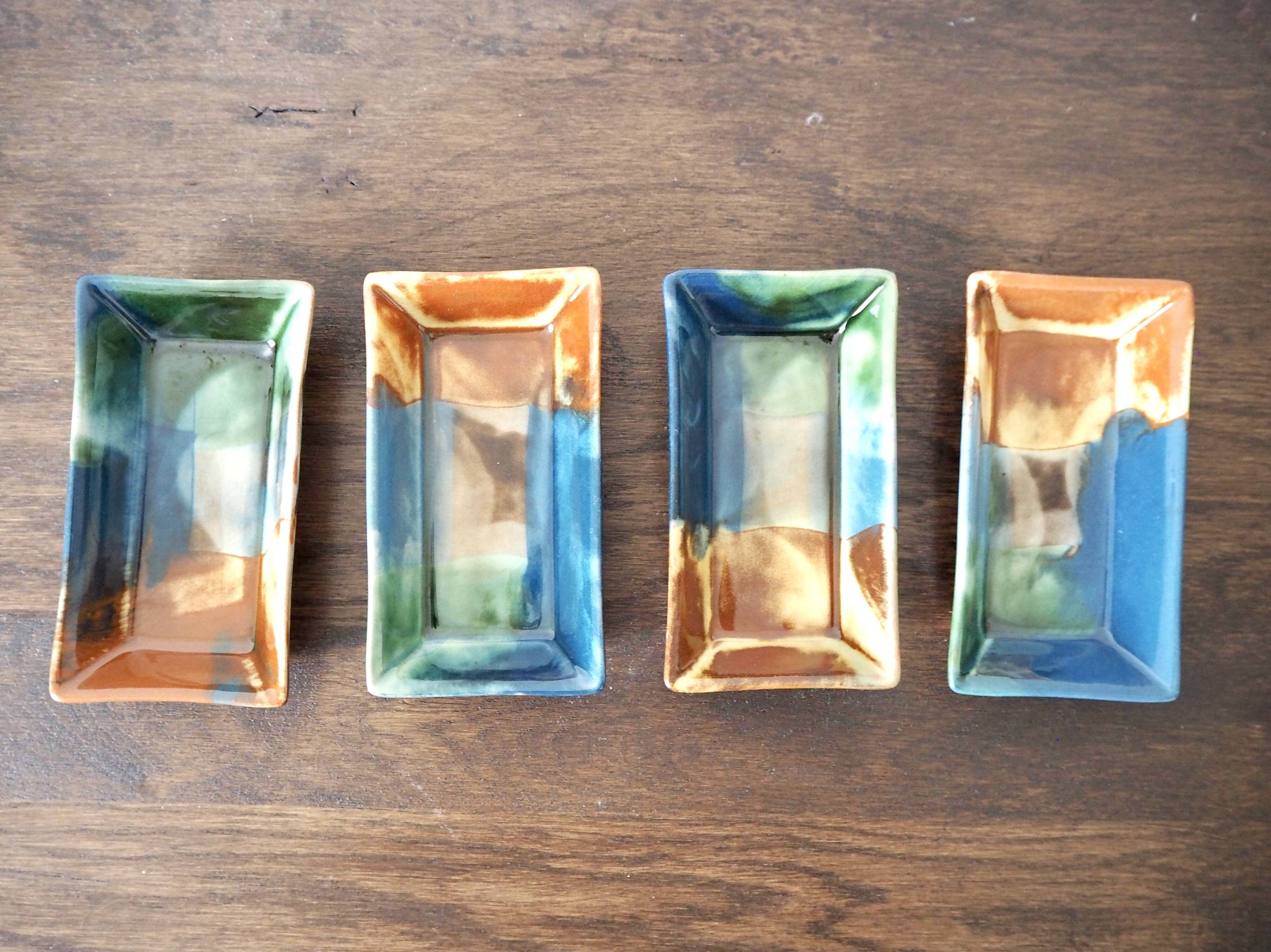 Set of 4 ramekins in glazed terracotta