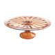 Art Deco glass display cake dish