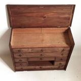 Small piece of professional furniture (watchmaker) 1930s Width 49.5 cm Height 41.5 cm