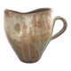 Beige stoneware pitcher with white drips