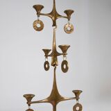 Grand Chandelier Suspended Candelabrum Brutalist Michael Harjes, 1970s