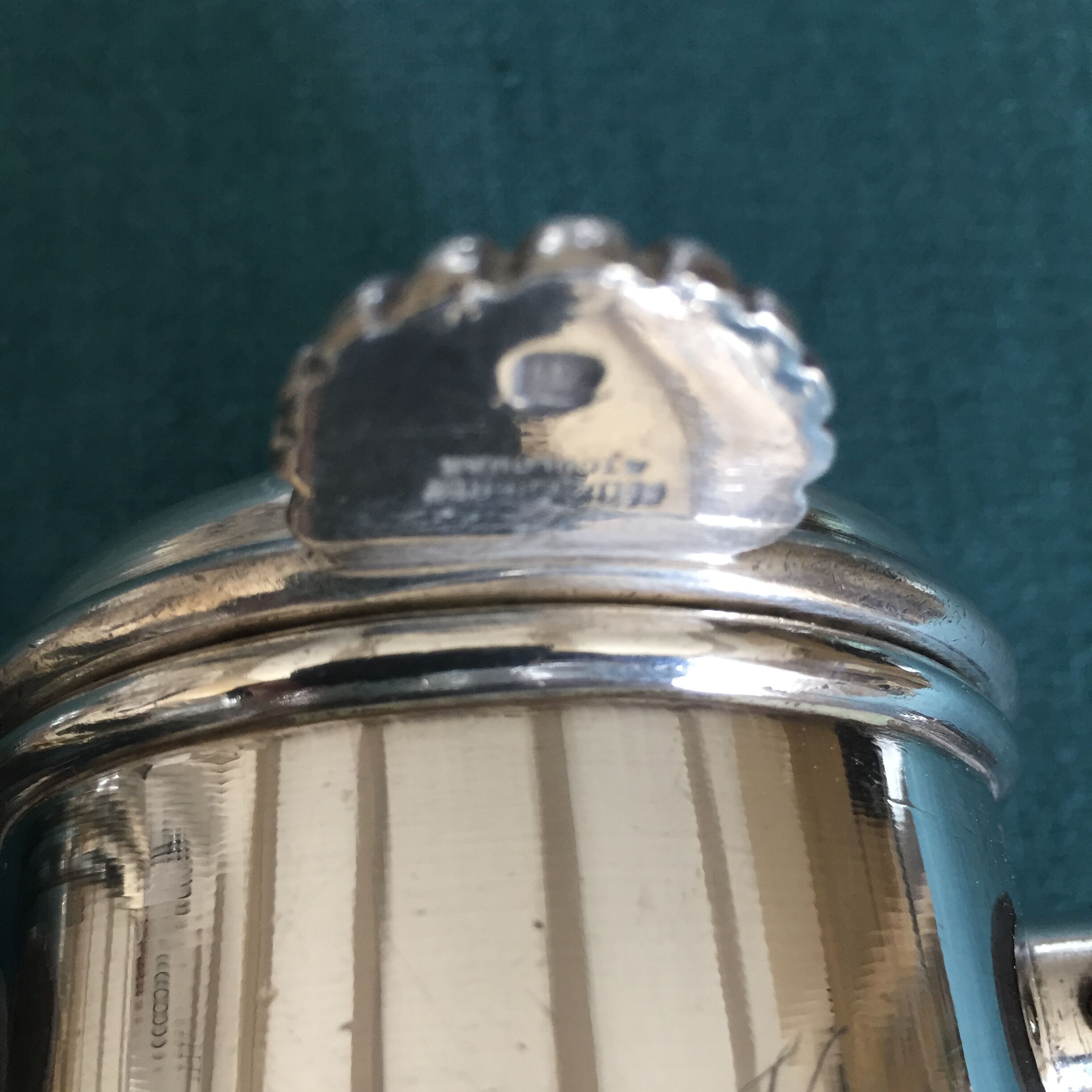 Duo of old coffee filters in silver metal Félix Frères