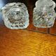 Paire d'encrier en verre