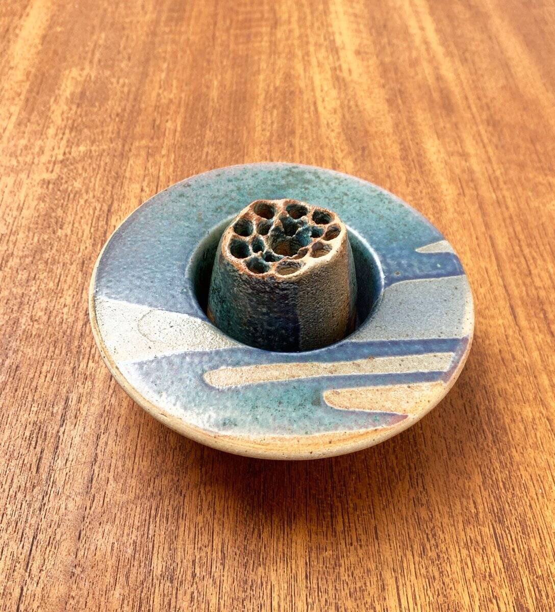 Postmodern vintage ceramic flower vase, 1980s