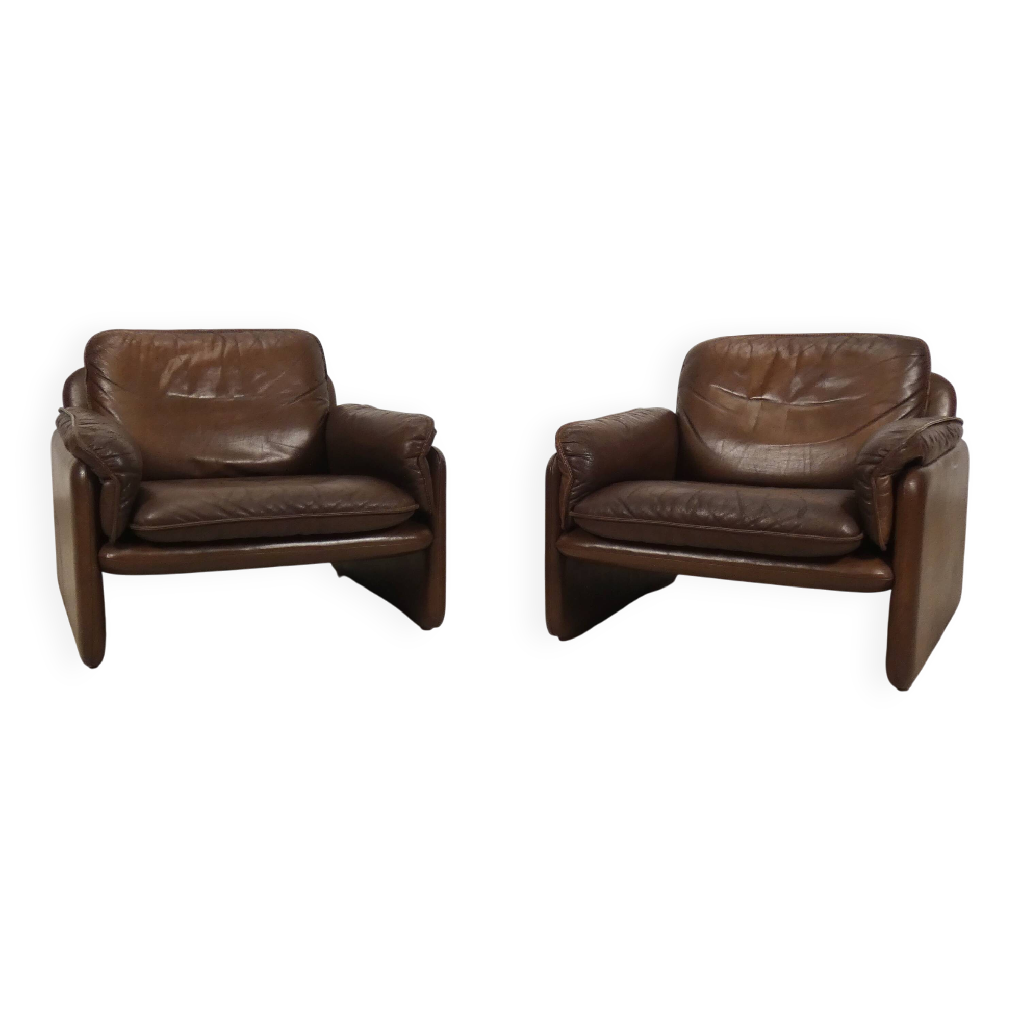 set of 2 De Sede DS61 fauteuils