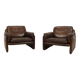set of 2 De Sede DS61 fauteuils