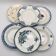Set of 6 mismatched deep plates.
