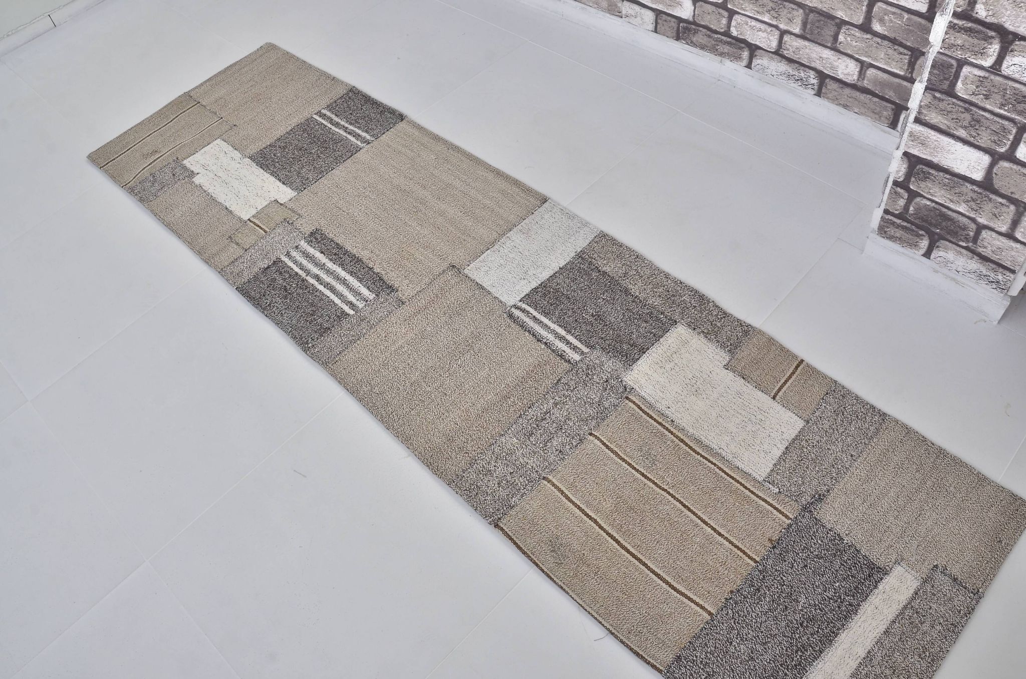 Anatolian Vintage Neutral Kilim Rug sku3806