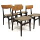 Set de 4 chaises en palissandre, Schiønning & Elgaard, Danemark, 1960