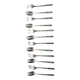 12 silver cake forks
