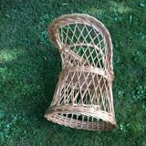 Children's wicker chair