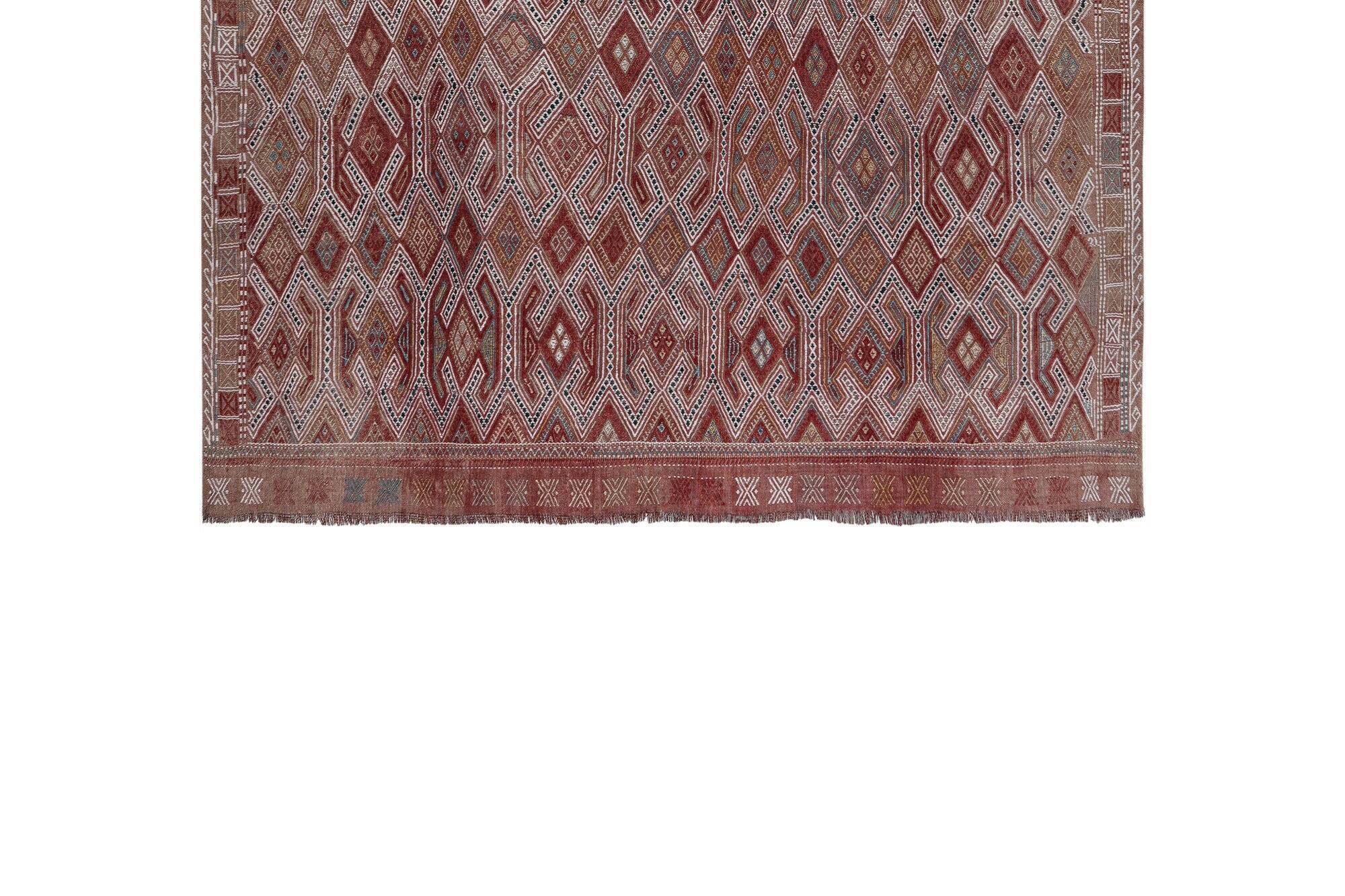 Vintage Turkish kilim, handwoven, 176x244 cm.