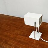 Mid-century minimalist German table lamp in cube by Kaiser Idell Leuchten, 1960s.