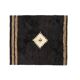 1970s Vintage Turkish Oushak Handmade Wool Cotton Brown Area Rug 146x168