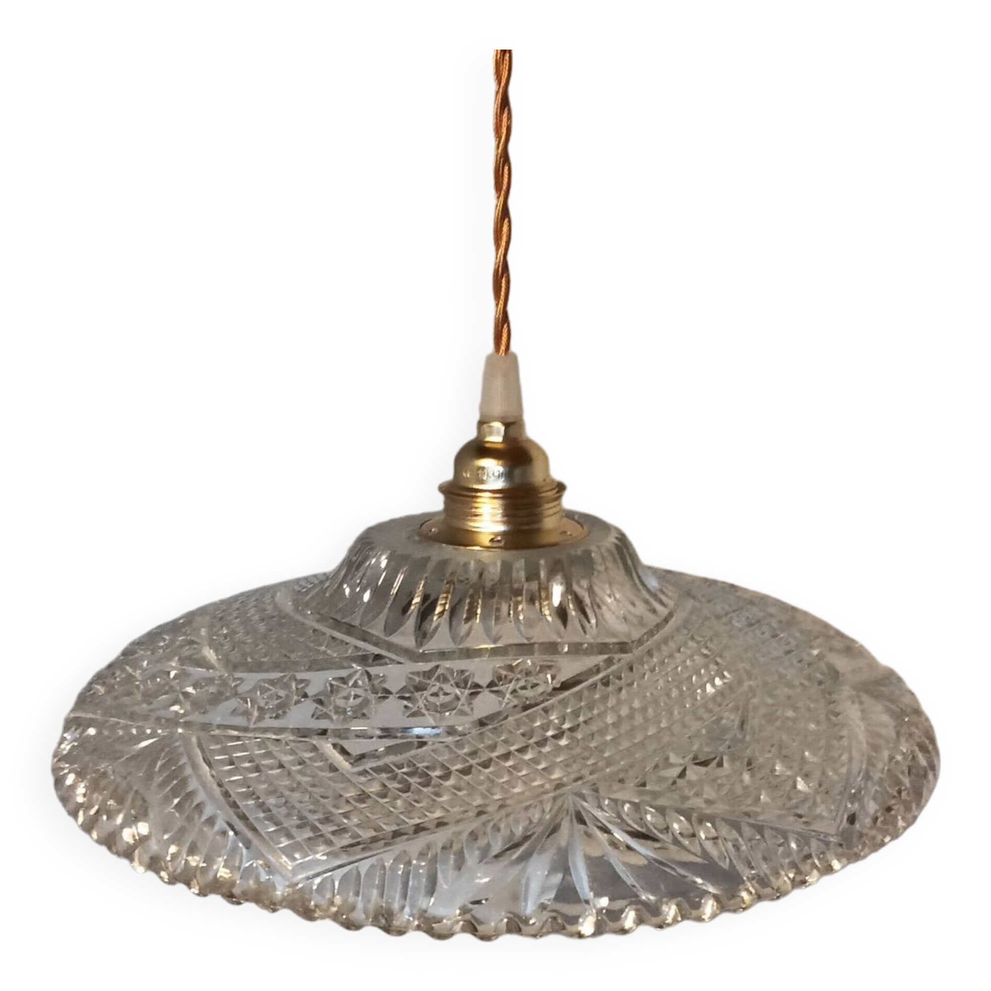 Vintage glass pendant light