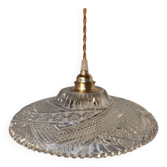Suspension vintage en verre