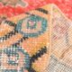 5x7 Vintage Red & Beige Vintage Oushak Small Size Area Rug, 134x218 Cm