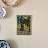 Oil painting on canvas "Tree and Medici Pot" No. 16