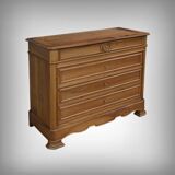 Walnut chest of drawers, Louis-Philippe style – 1900
