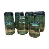 Lot 7 jars of old canning