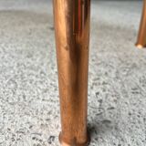 Table basse vintage cuivree 1950